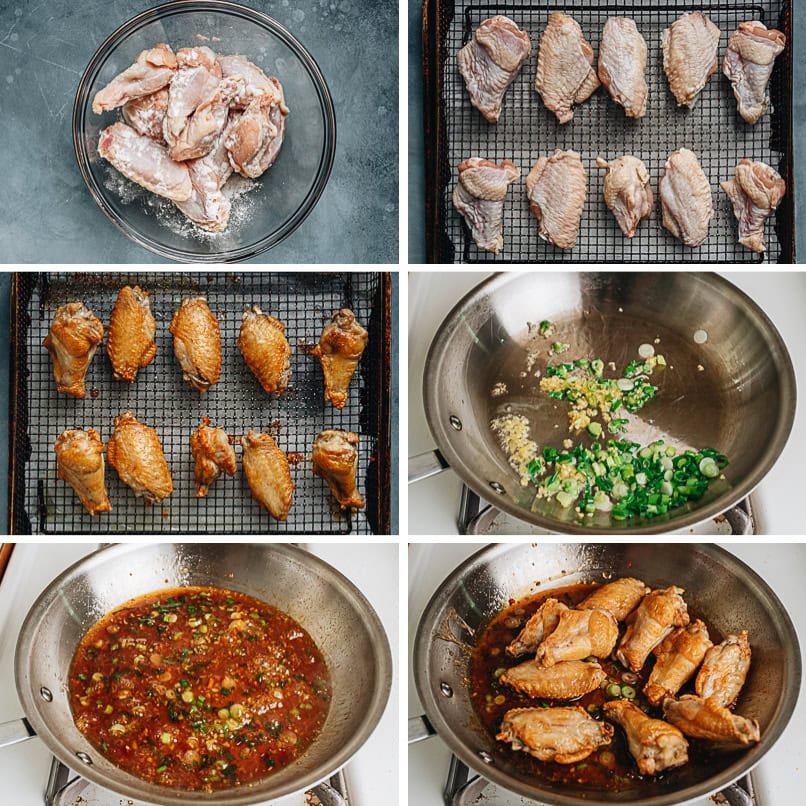 How to make crispy air fryer wings step by step
